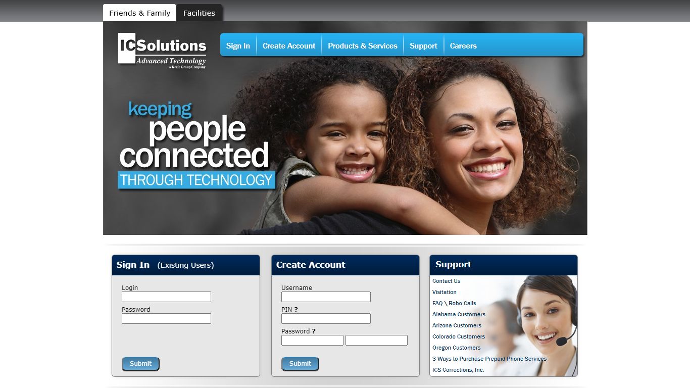 Friends Family Home > Products & Services - IC Solutions